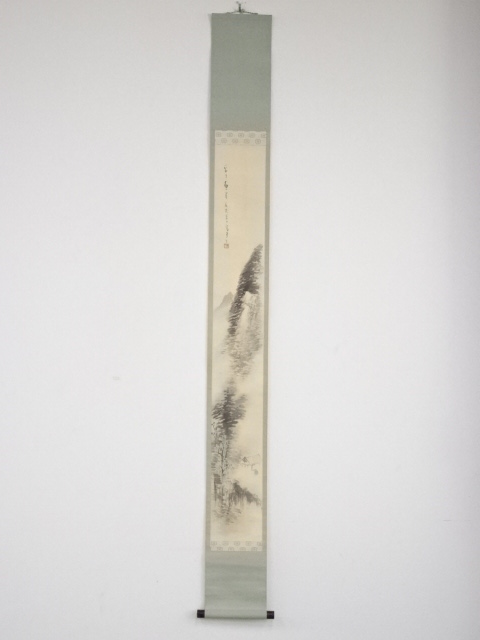 JAPANESE HANGING SCROLL / HAND PAINTED / SCENERY